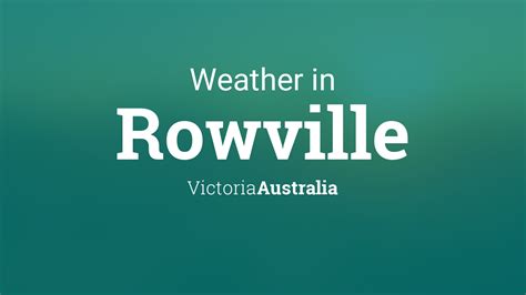 Weatherzone rowville  Daytime maximum temperatures in the low to mid 20s